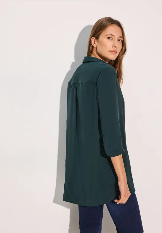 Blouse longue fir green