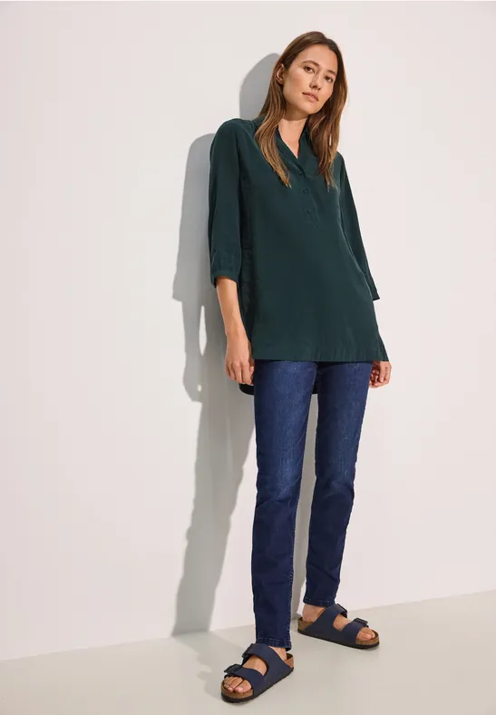 Blouse longue fir green