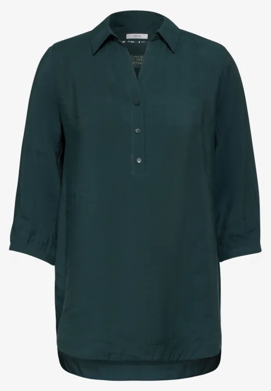 Blouse longue fir green