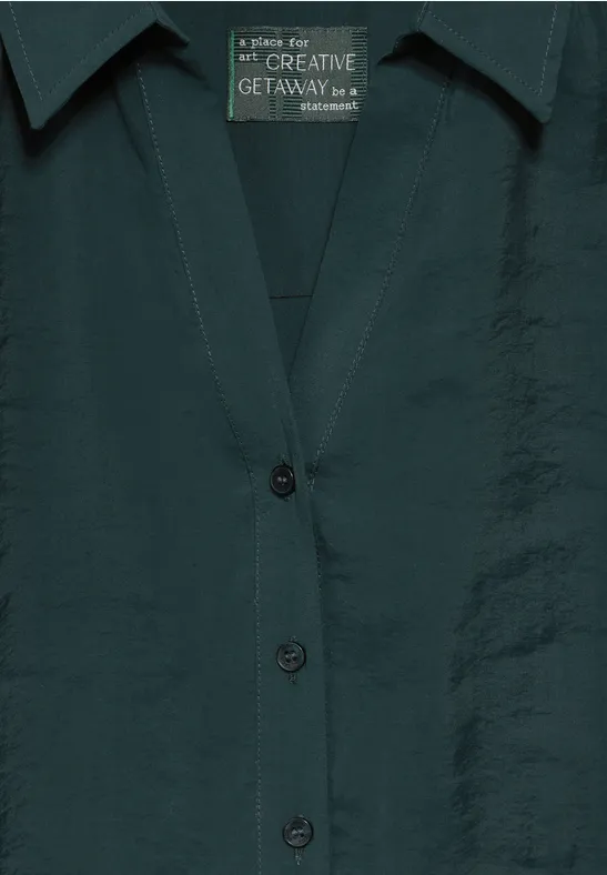 Blouse longue fir green