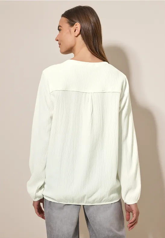 Strukturbluse vanilla white