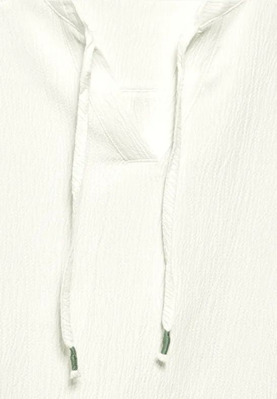Strukturbluse vanilla white