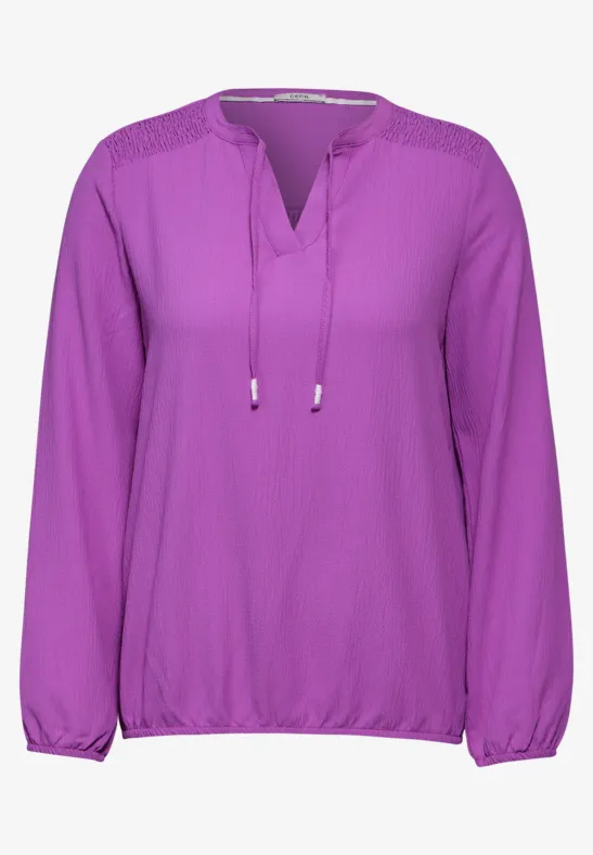 Strukturbluse iced violet