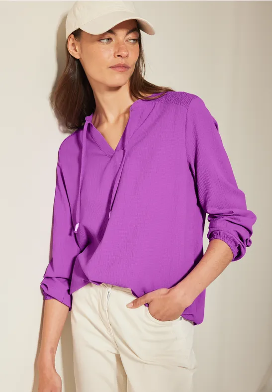 Strukturbluse iced violet
