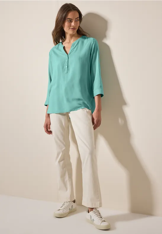 Tunika in Unifarbe adriatic green