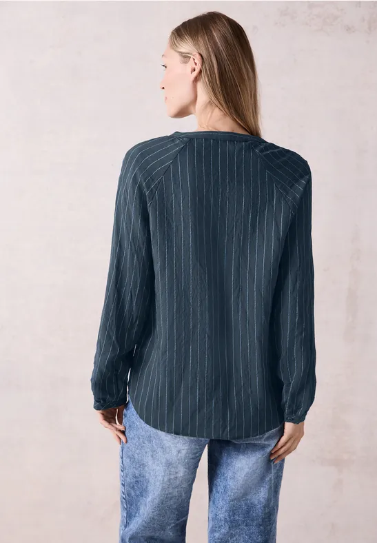 Blouse à rayures oil blue