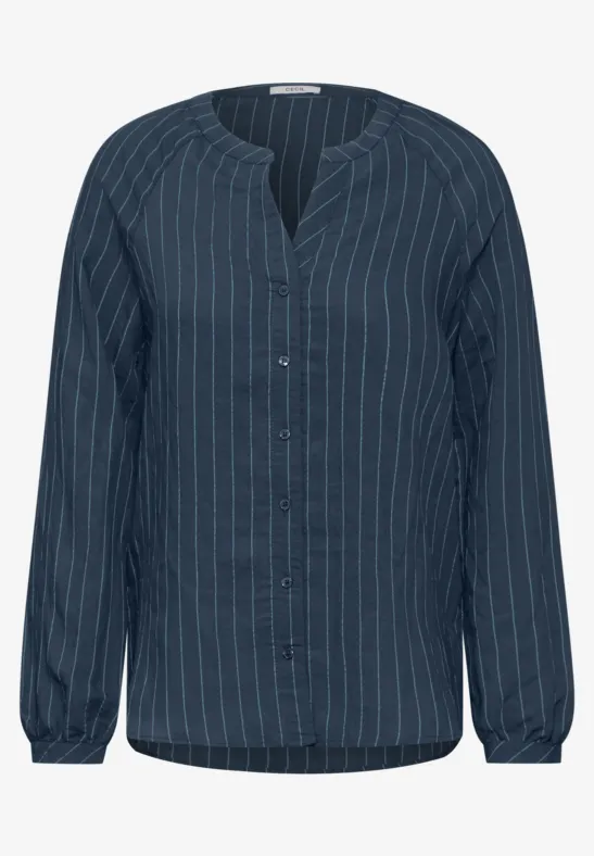 Blouse à rayures oil blue