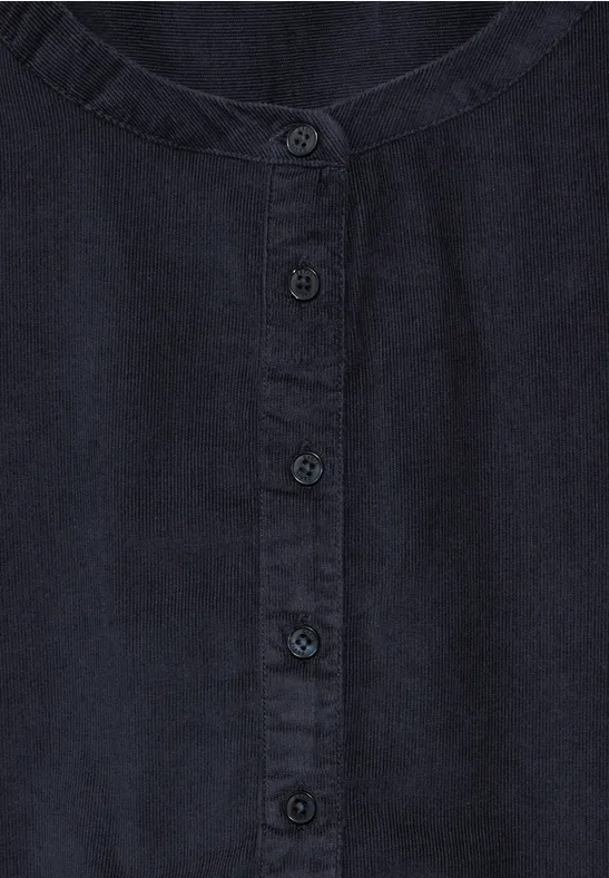 Cord-Bluse deep petrol