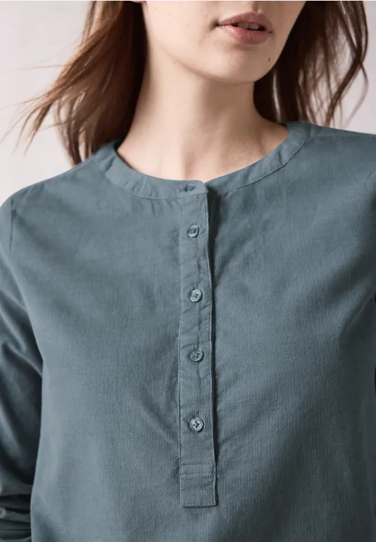 Cord-Bluse dove blue