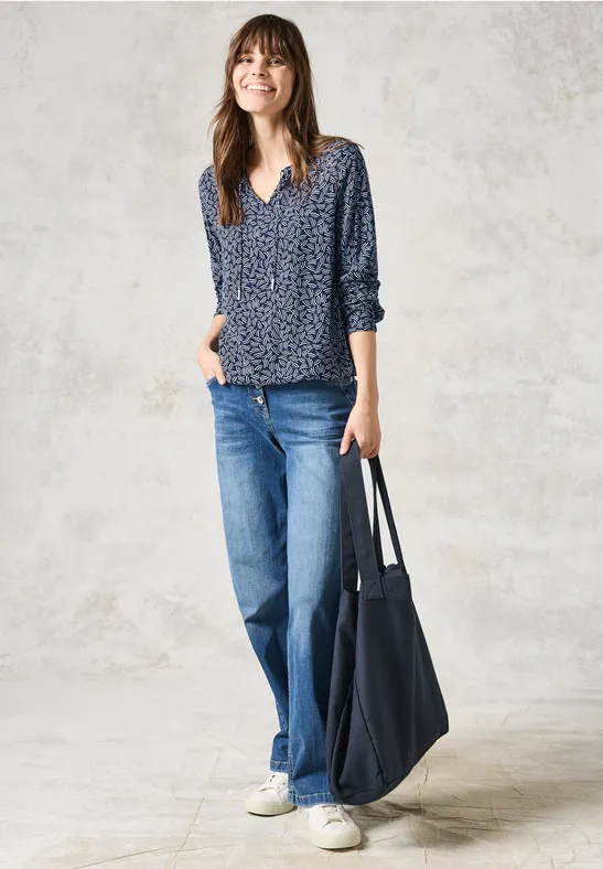 Bedruckte Tunika universal blue