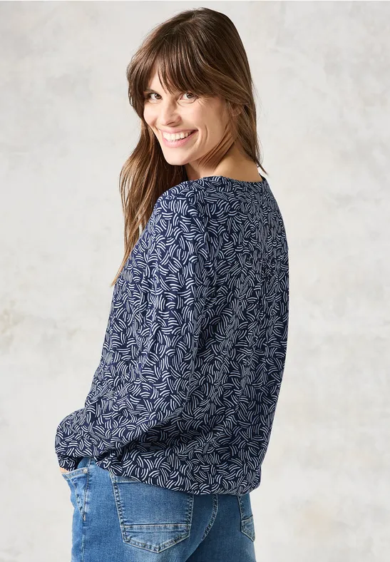 Bedruckte Tunika universal blue