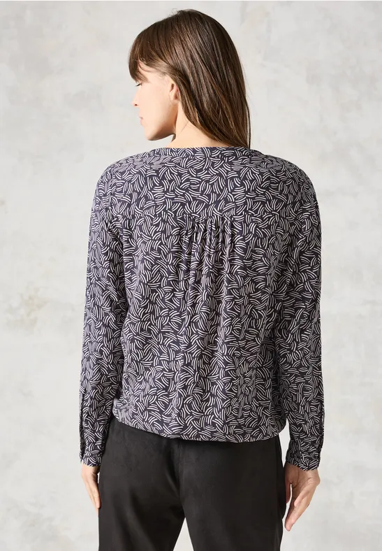 Bedruckte Tunika deep charcoal grey