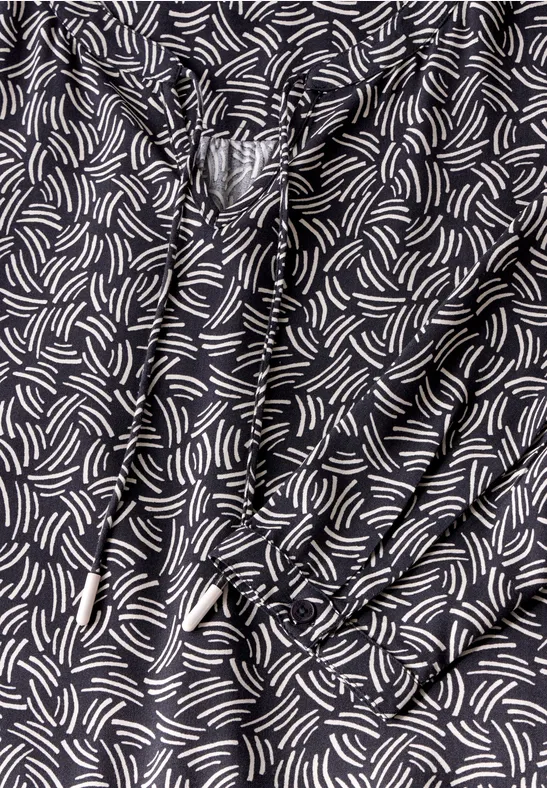 Bedruckte Tunika deep charcoal grey