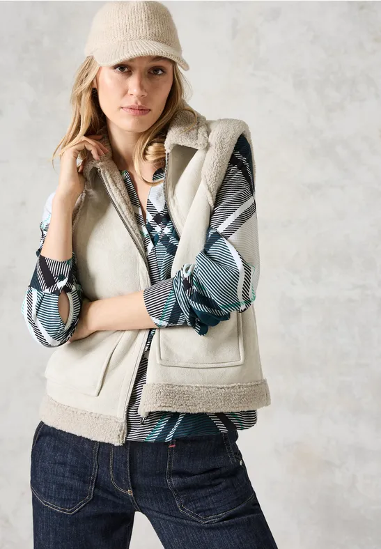 Blouse à carreaux atlantic green