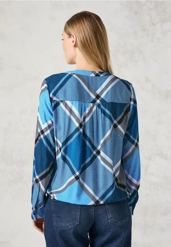 Karierte Bluse universal blue
