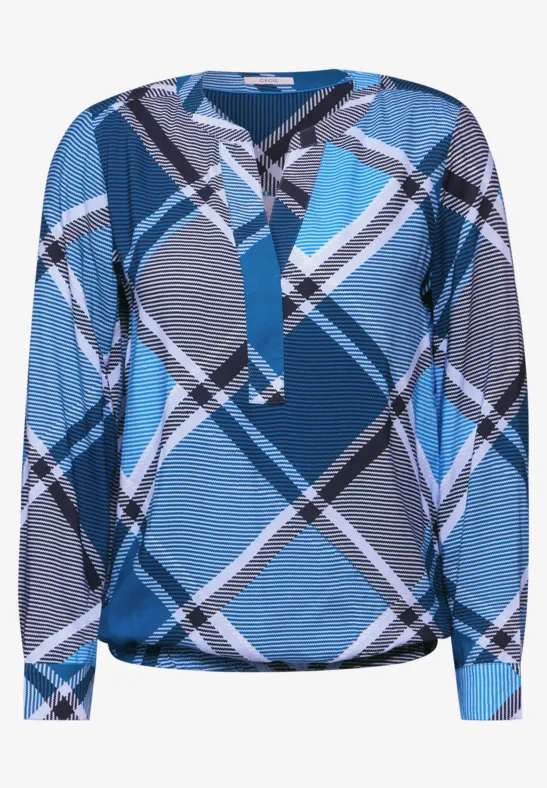 Karierte Bluse universal blue