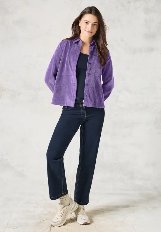 Cordbluse wild lilac