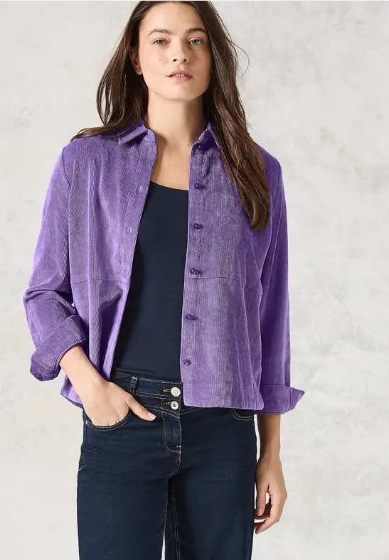 Cordbluse wild lilac