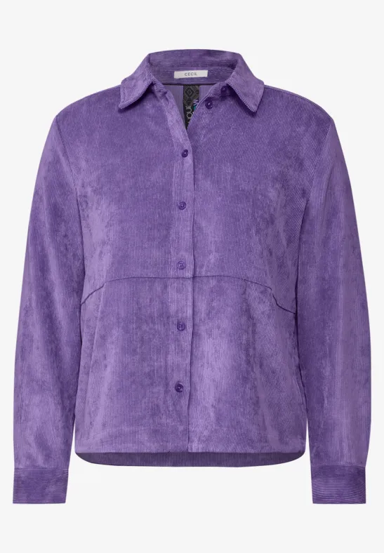 Cordbluse wild lilac
