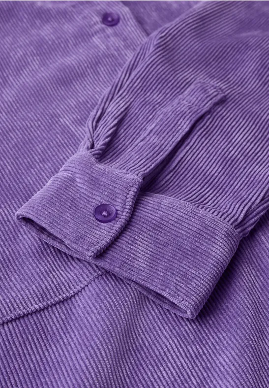 Cordbluse wild lilac