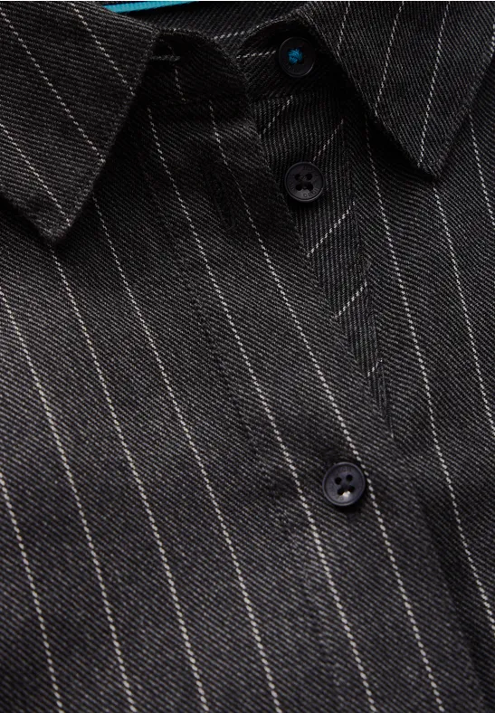 Gestreifte Bluse charcoal grey melange