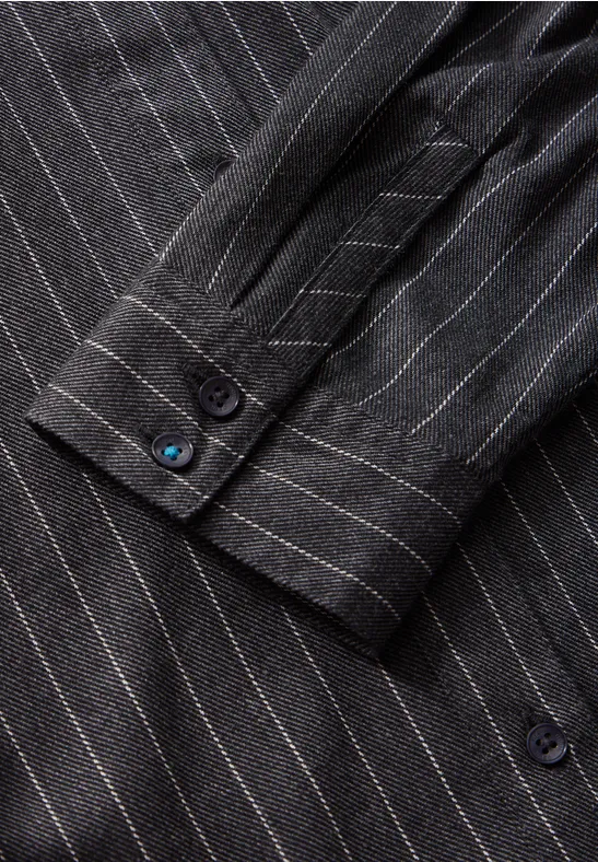 Gestreifte Bluse charcoal grey melange