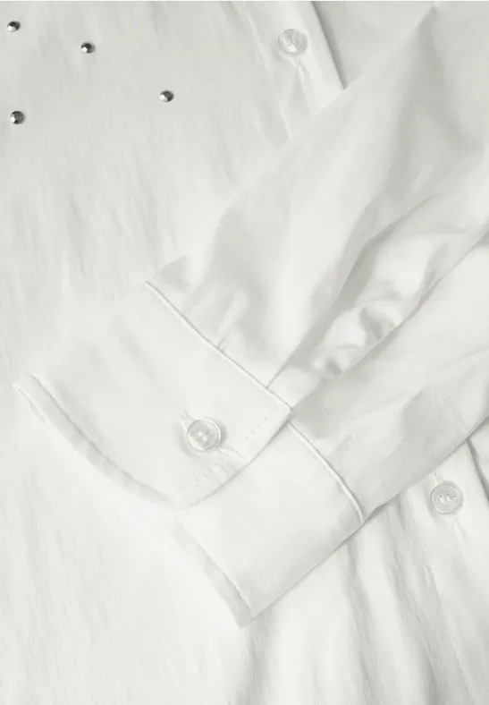 Blouse avec détails scintillants vanilla white