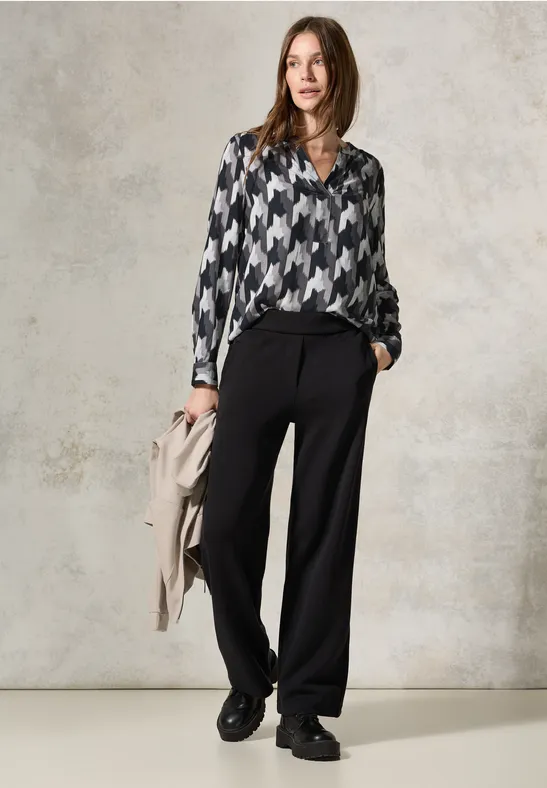 Blouse imprimée Black