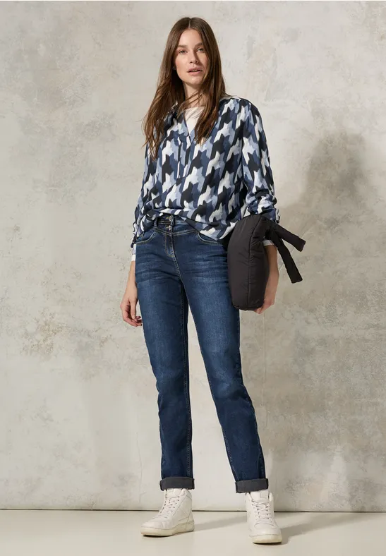 Bedrukte blouse universal blue