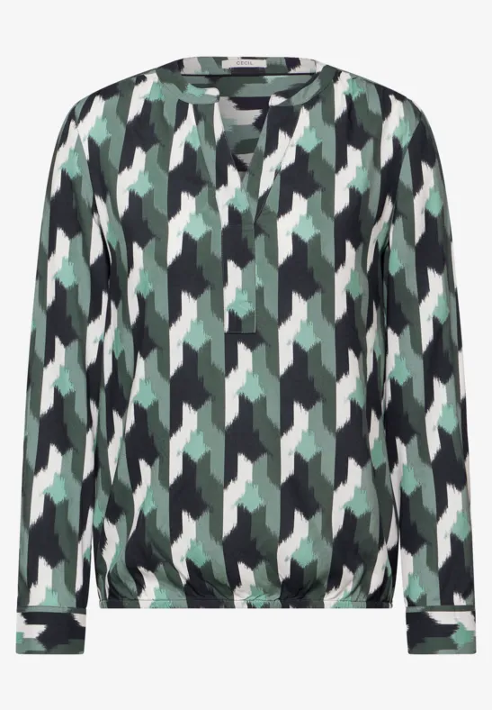 Blouse imprimée active khaki