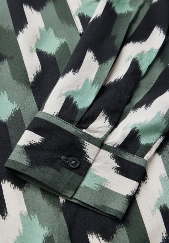 Blouse imprimée active khaki
