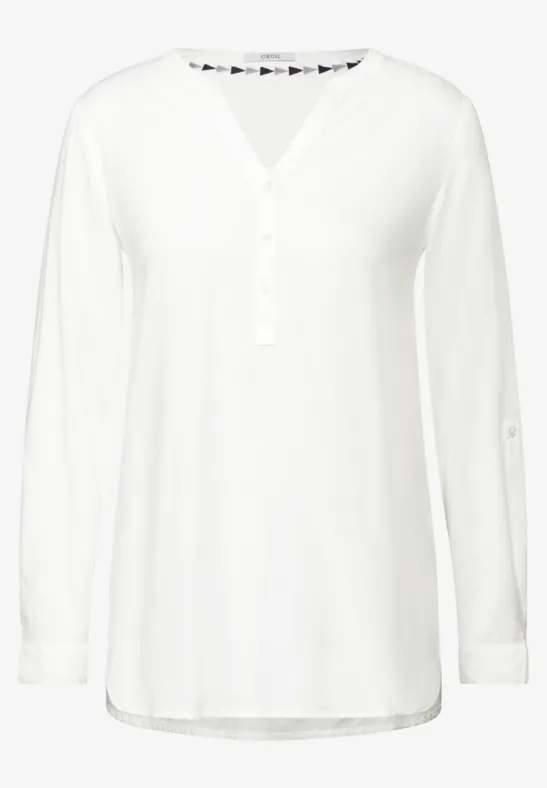Lange Bluse vanilla white