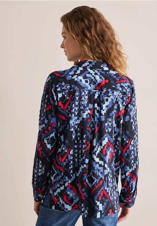 Bedruckte Tunika universal blue