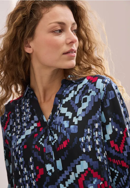 Bedruckte Tunika universal blue