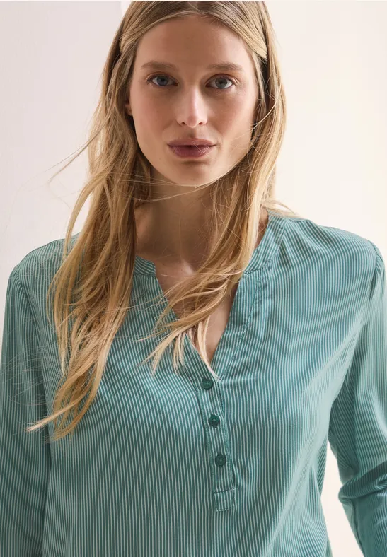 Blouse à rayures sea green