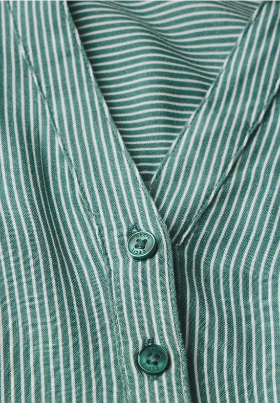 Blouse à rayures sea green