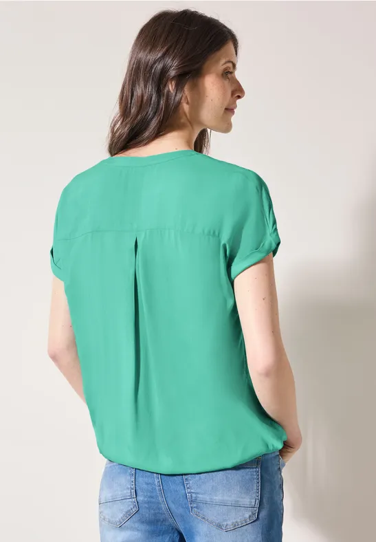 Blouse en couleur unie agave green