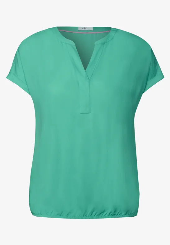 Blouse en couleur unie agave green