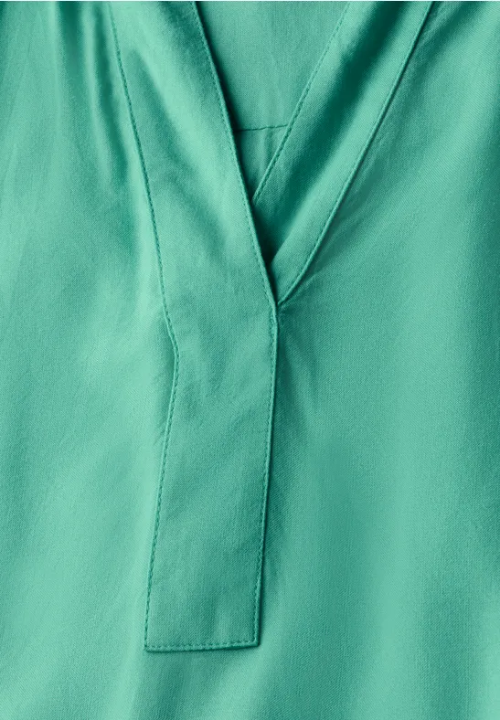 Blouse en couleur unie agave green