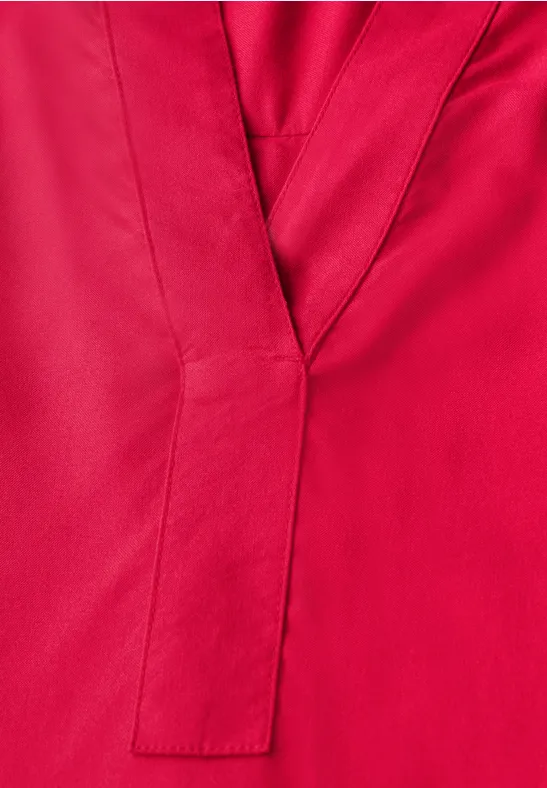 Bluse in Unifarbe glazed apple red