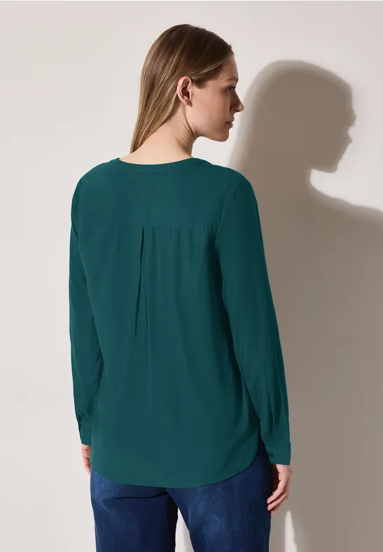 Blouse en couleur unie green lagoon