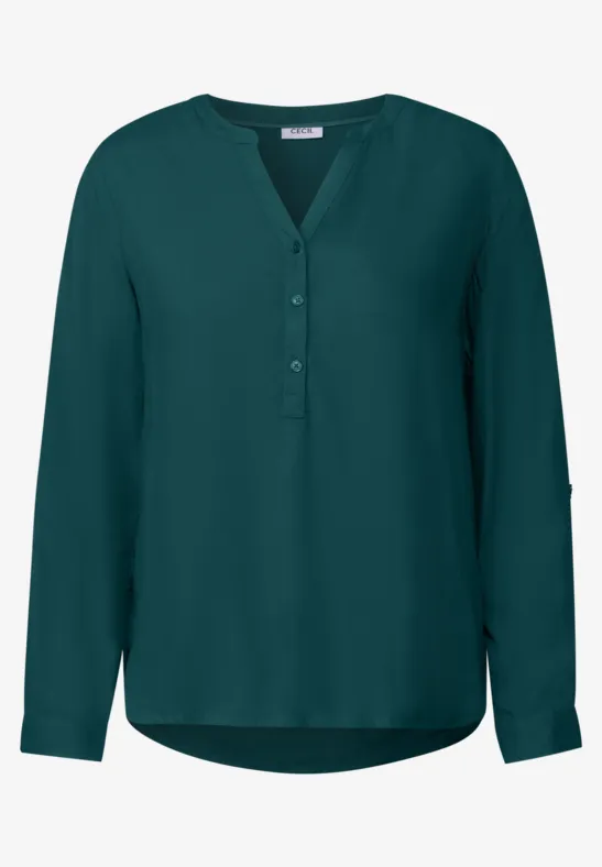 Blouse en couleur unie green lagoon