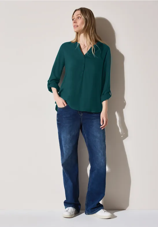Blouse en couleur unie green lagoon