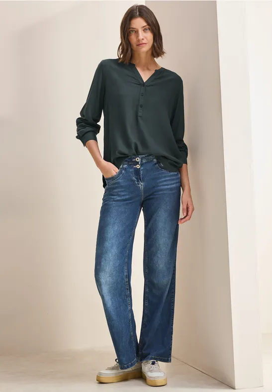Blouse en couleur unie slate khaki