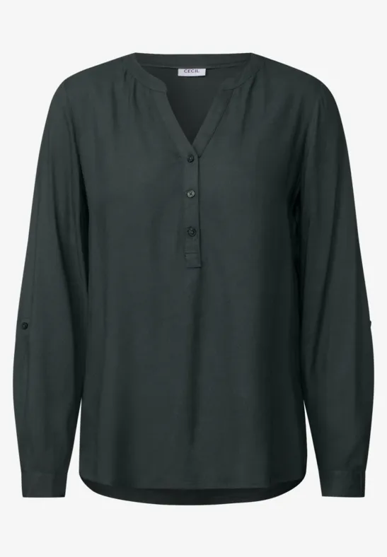 Blouse en couleur unie slate khaki