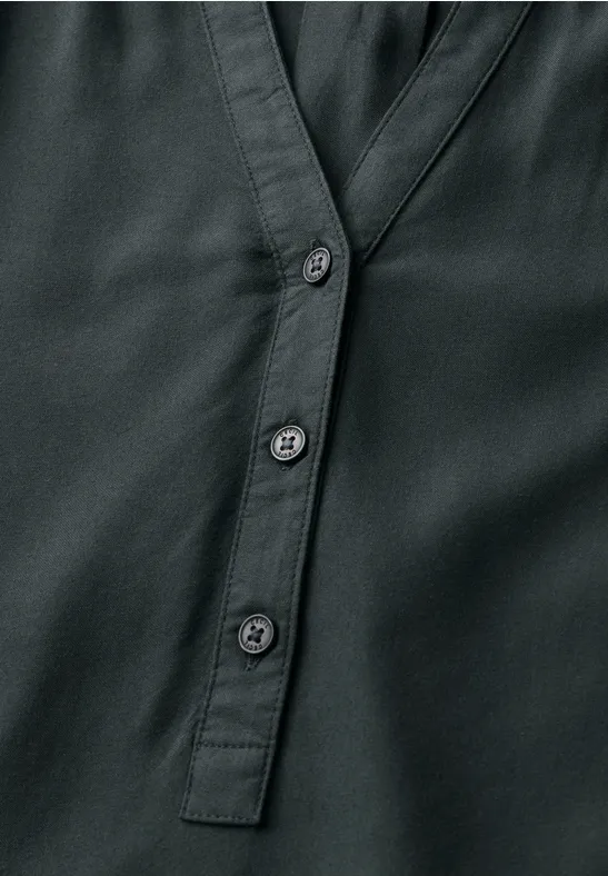 Blouse en couleur unie slate khaki