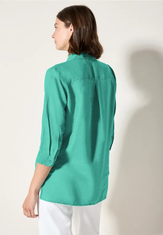 Blouse en lin agave green