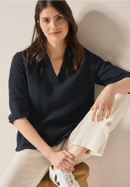 Blouse en mousseline Black