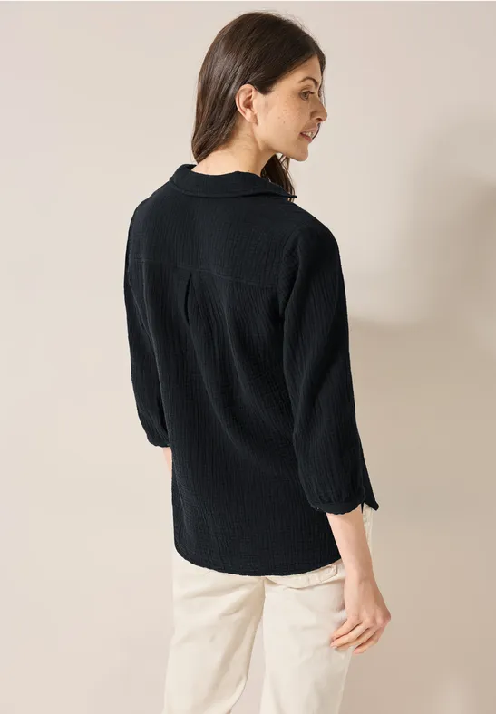 Blouse en mousseline Black