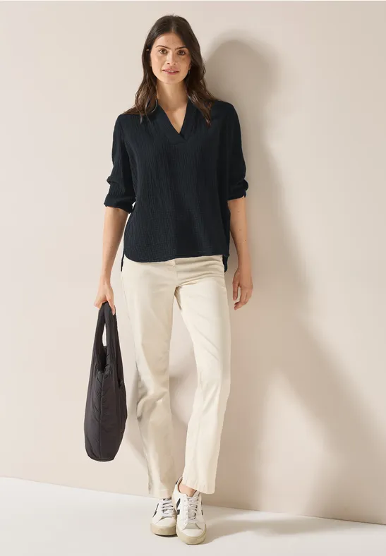 Blouse en mousseline Black